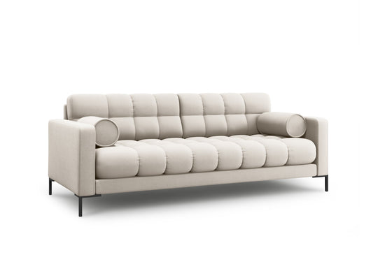 Cosmopolitan Design - Divano "Bali" 3 posti in tessuto strutturato beige 