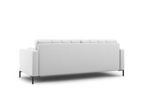 Cosmopolitan Design - Divano "Bali" 3 posti in tessuto strutturato grigio chiaro 