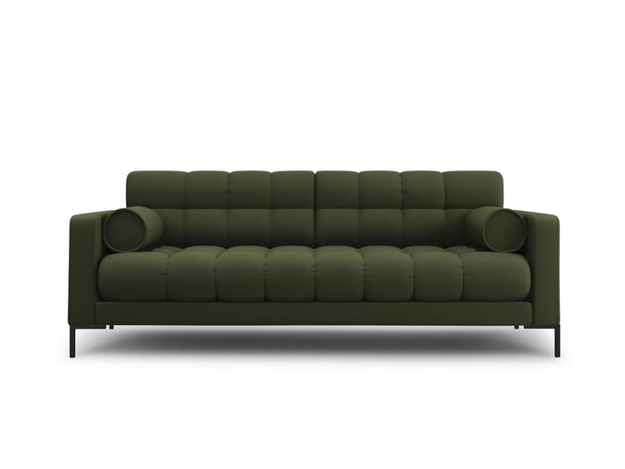 Cosmopolitan Design - Divano "Bali" 3 posti in tessuto strutturato verde 