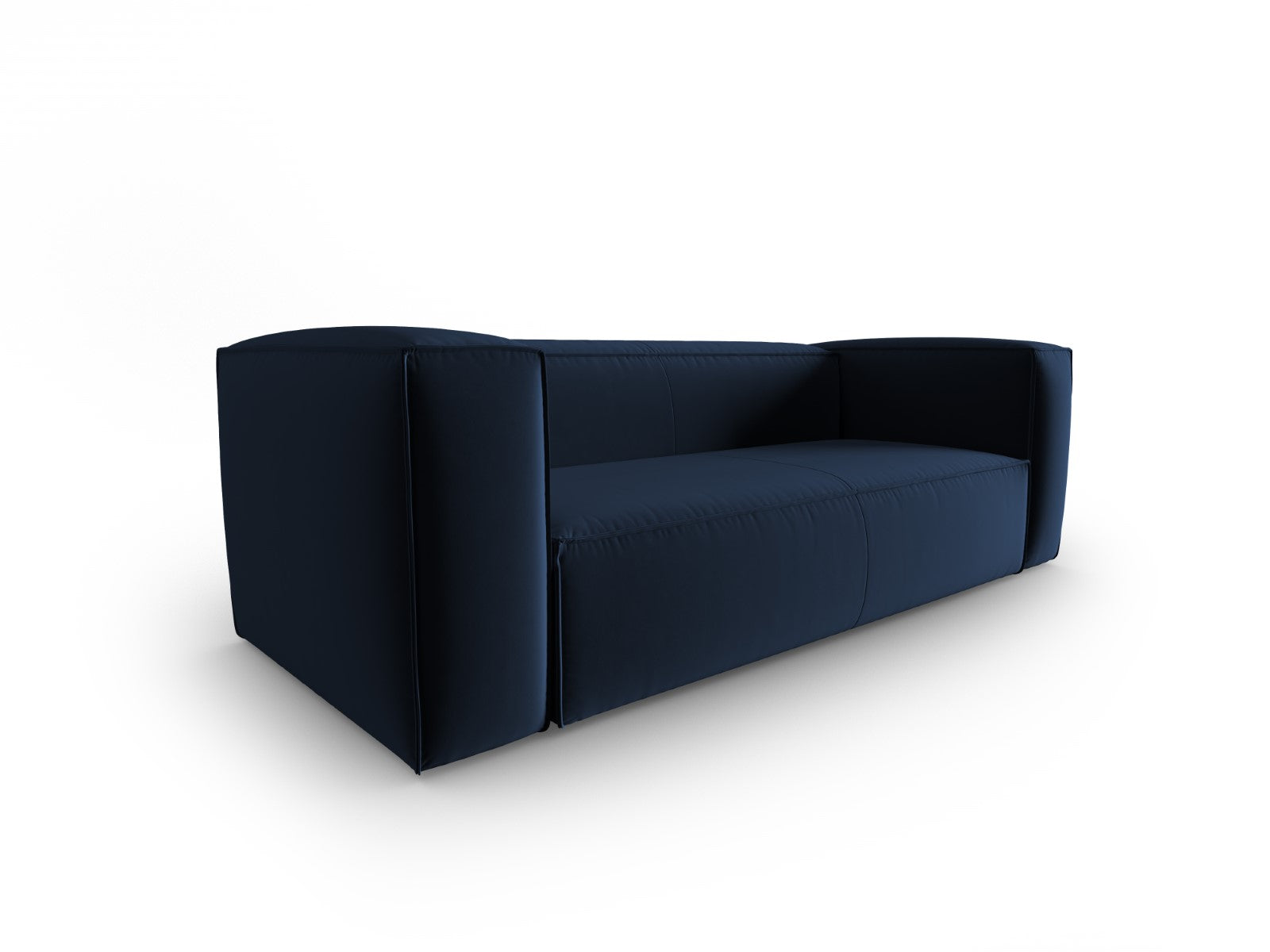 Cosmopolitan Design - Divano "Mackay" 3 posti in velluto blu reale 