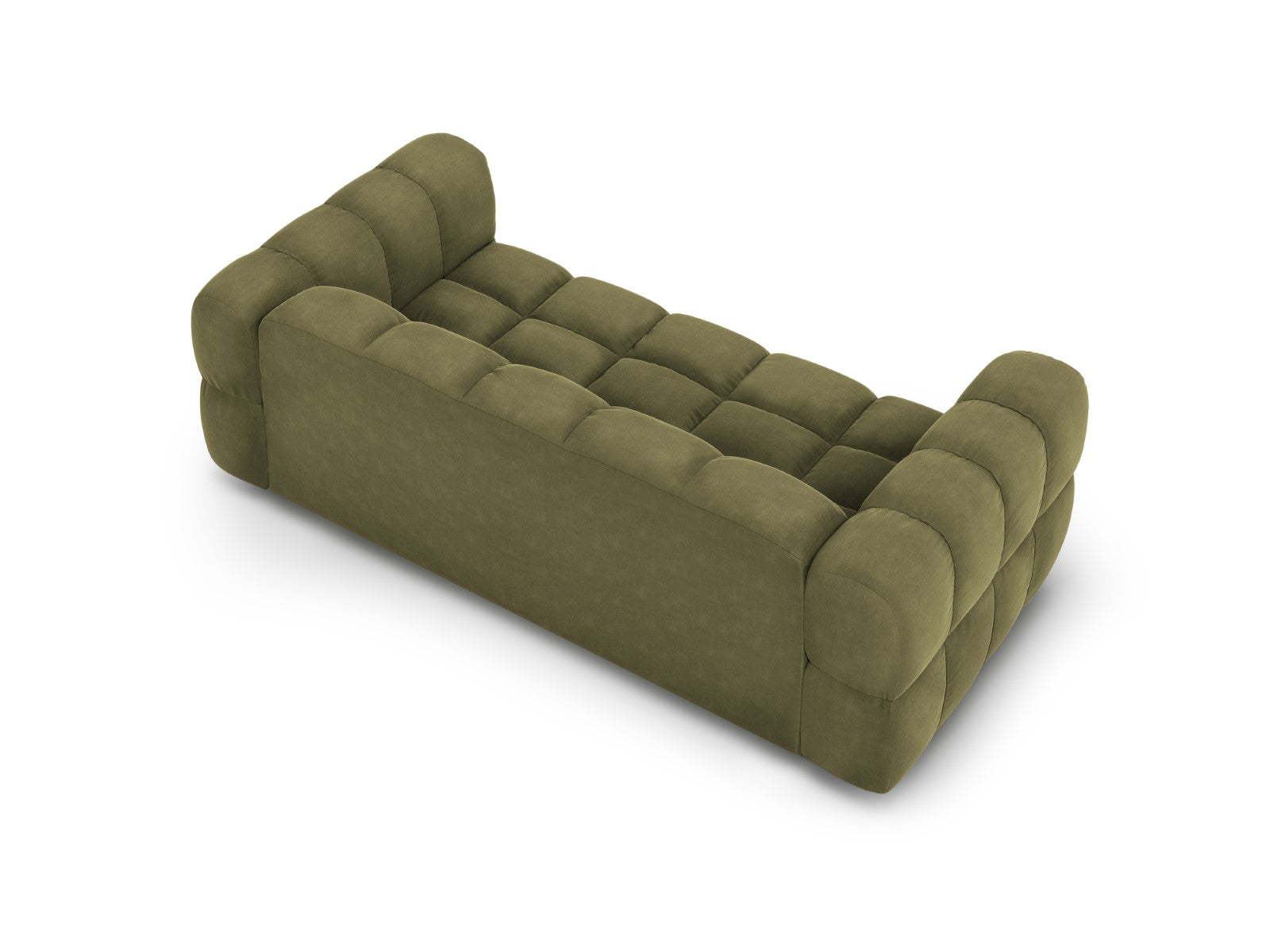 Cosmopolitan Design - Divano "Sky" 3 posti in velluto verde chiaro 