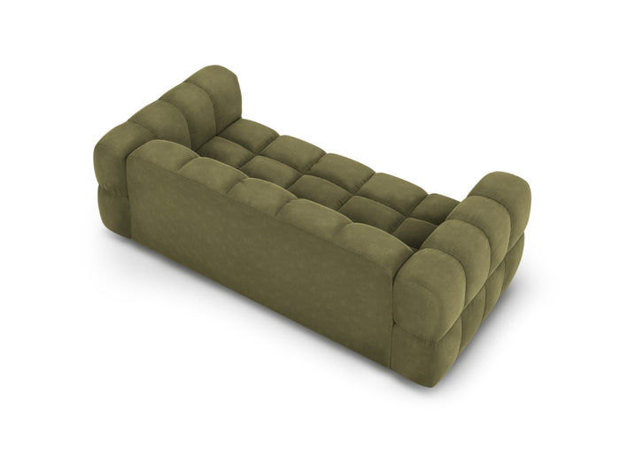 Cosmopolitan Design - Divano "Sky" 3 posti in velluto verde chiaro 