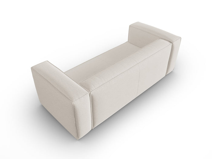 Cosmopolitan Design - Divano "Mackay" 3 posti in velluto strutturato avorio 