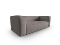 Cosmopolitan Design - Divano "Mackay" 3 posti in velluto strutturato cappuccino 