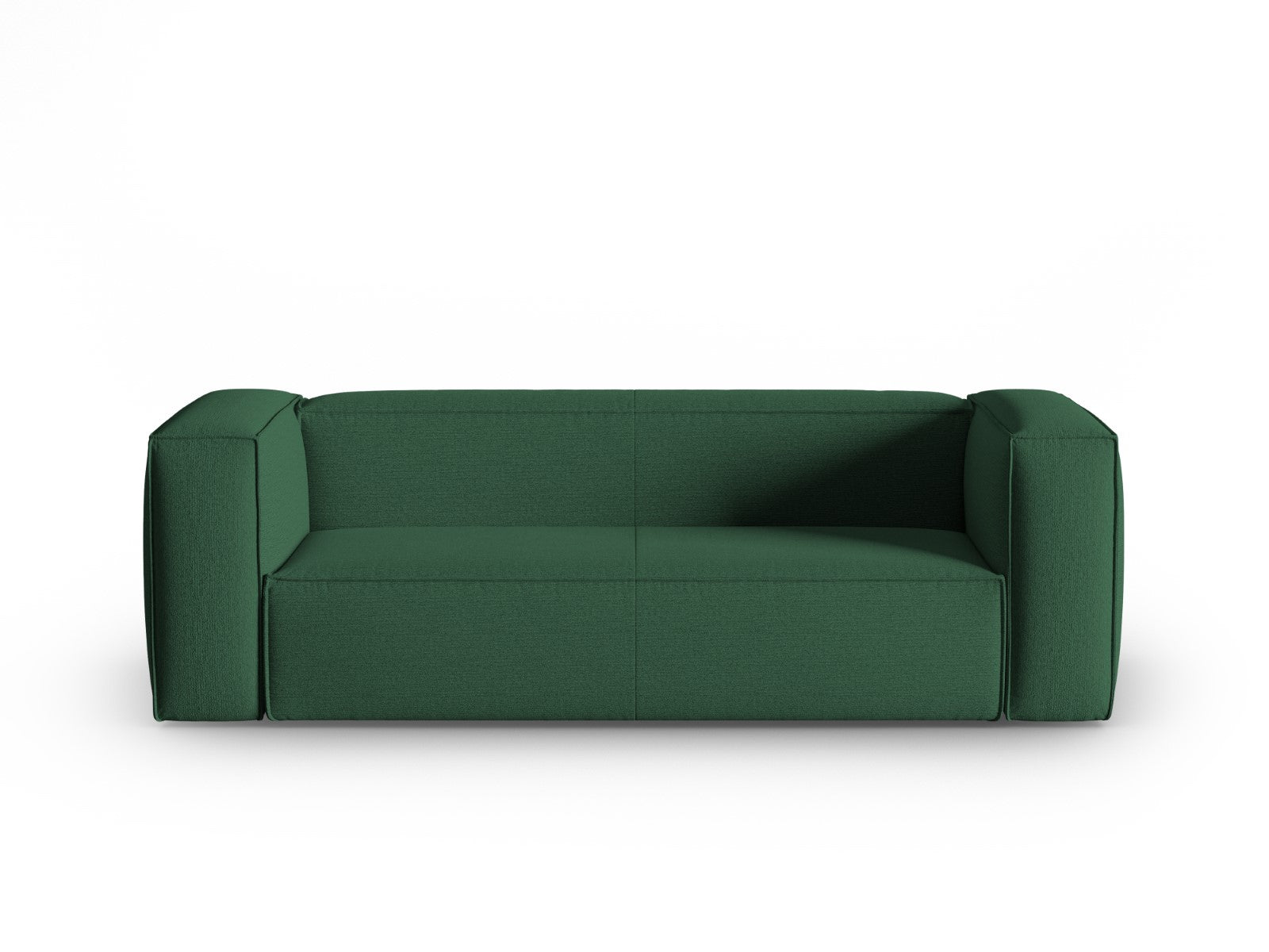 Cosmopolitan Design - Divano "Mackay" 3 posti in velluto strutturato verde 