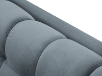 Cosmopolitan Design - Divano "Bali" 3 posti in velluto azzurro 