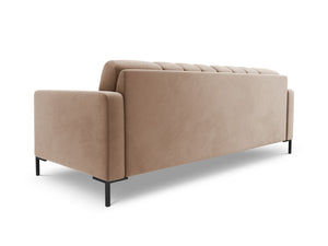 Cosmopolitan Design - Divano "Bali" 3 posti in velluto beige 