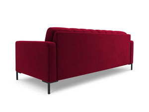Cosmopolitan Design - Divano "Bali" 3 posti in velluto rosso 