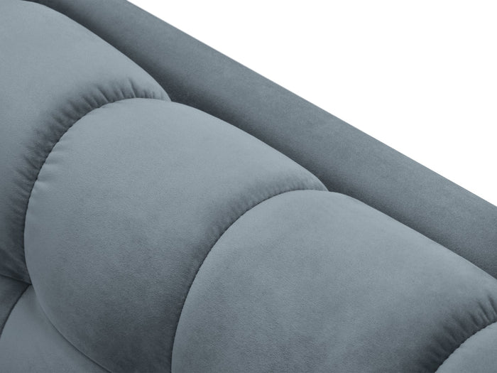 Cosmopolitan Design - Divano "Bali" 3 posti in velluto azzurro 