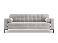 Cosmopolitan Design - Divano "Bali" 3 posti in velluto argento 