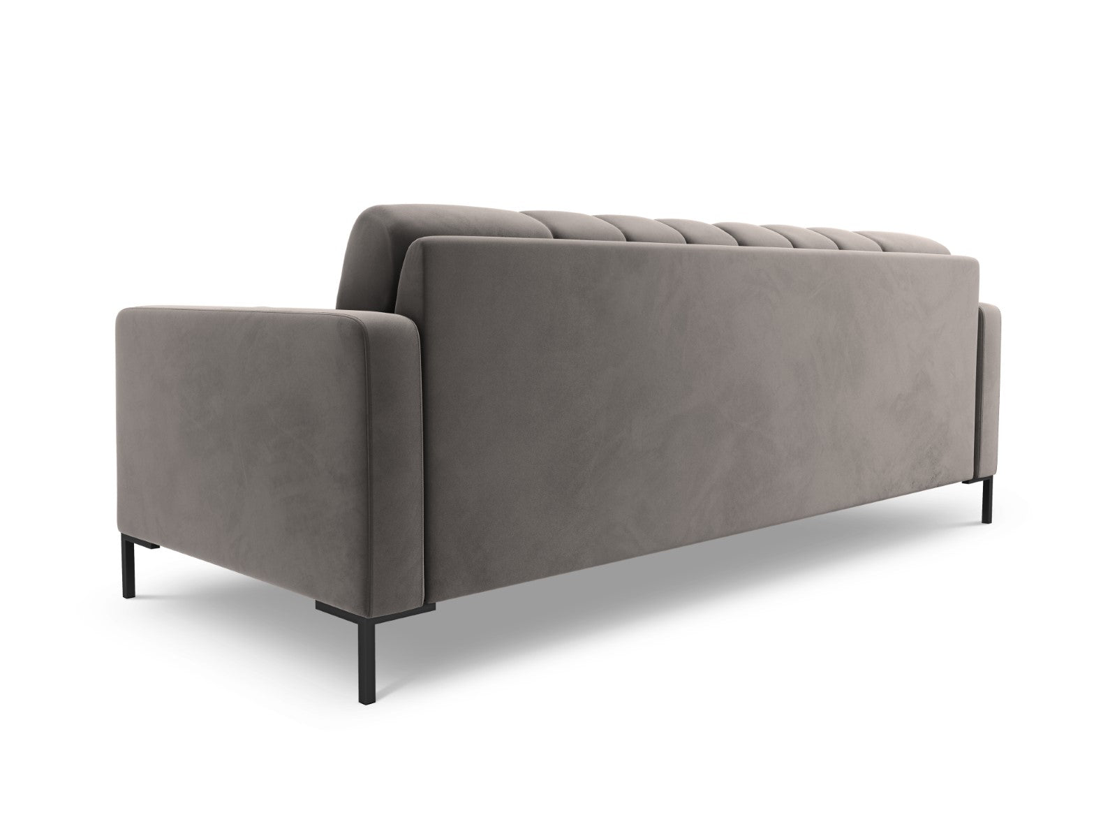 Cosmopolitan Design - Divano "Bali" 3 posti in velluto grigio chiaro 