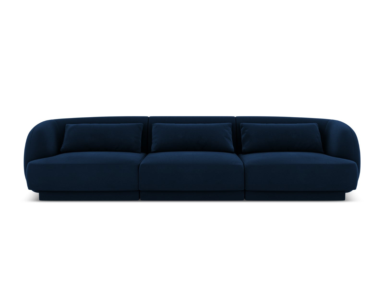 Cosmopolitan Design - Divano "Tulum" 3 posti in velluto blu reale 