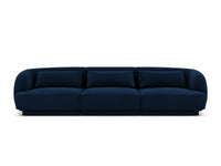 Cosmopolitan Design - Divano "Tulum" 3 posti in velluto blu reale 