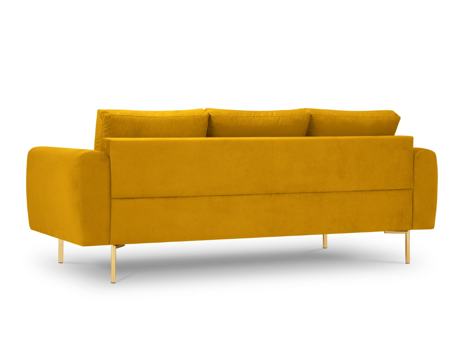 Cosmopolitan Design - Divano "Hastings" 3 posti in velluto giallo 