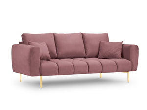 Cosmopolitan Design - Divano "Hastings" 3 posti in velluto rosa 