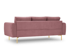 Cosmopolitan Design - Divano "Hastings" 3 posti in velluto rosa 