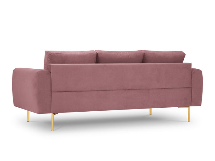 Cosmopolitan Design - Divano "Hastings" 3 posti in velluto rosa 