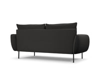 Cosmopolitan Design - Divano "Vienna" 3 posti in bouclé nero 