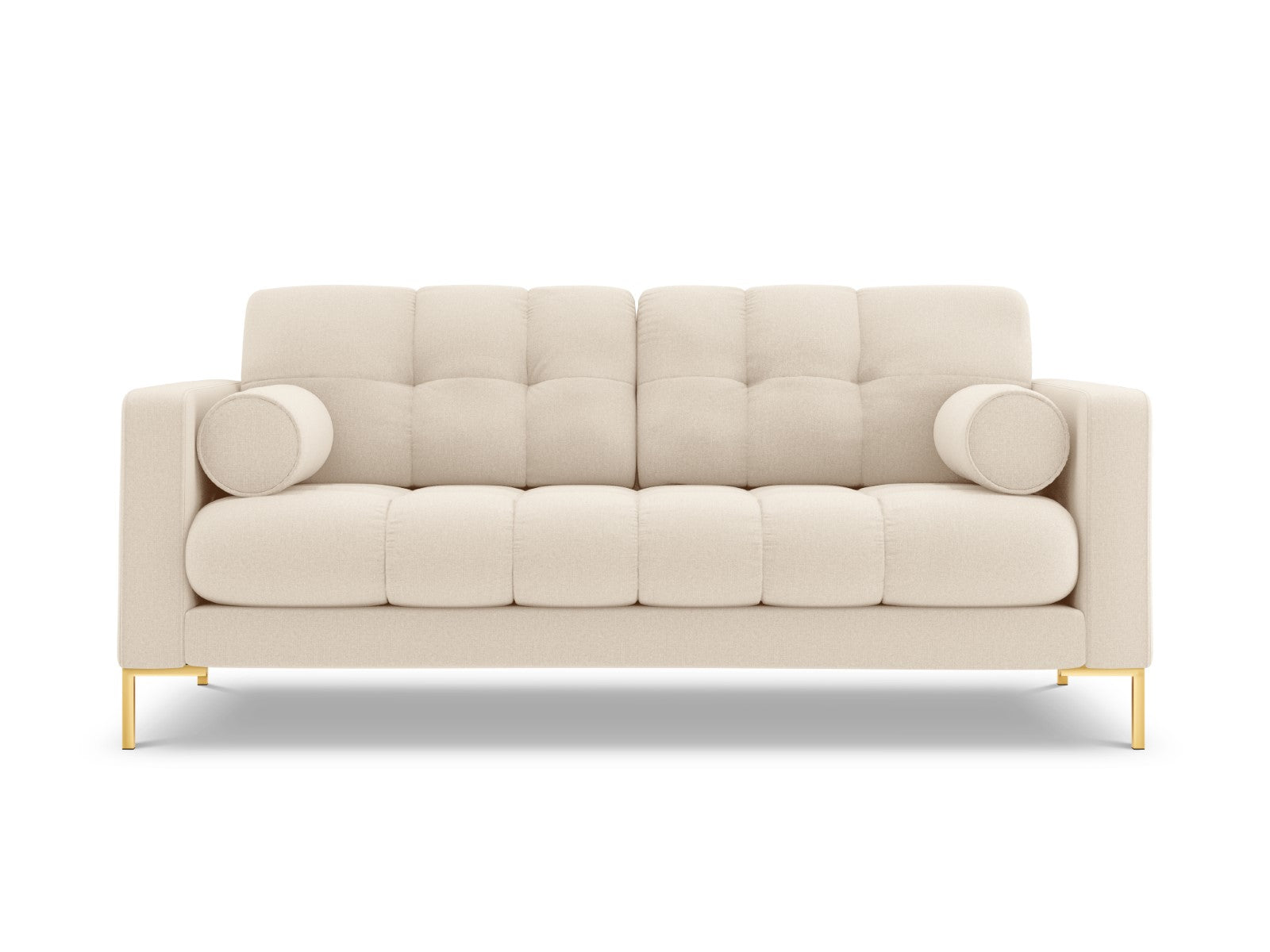 Cosmopolitan Design - Divano "Bali" 3 posti in tessuto strutturato beige chiaro 