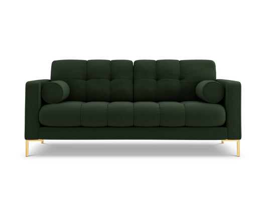 Cosmopolitan Design - Divano "Bali" 3 posti in tessuto strutturato verde scuro 