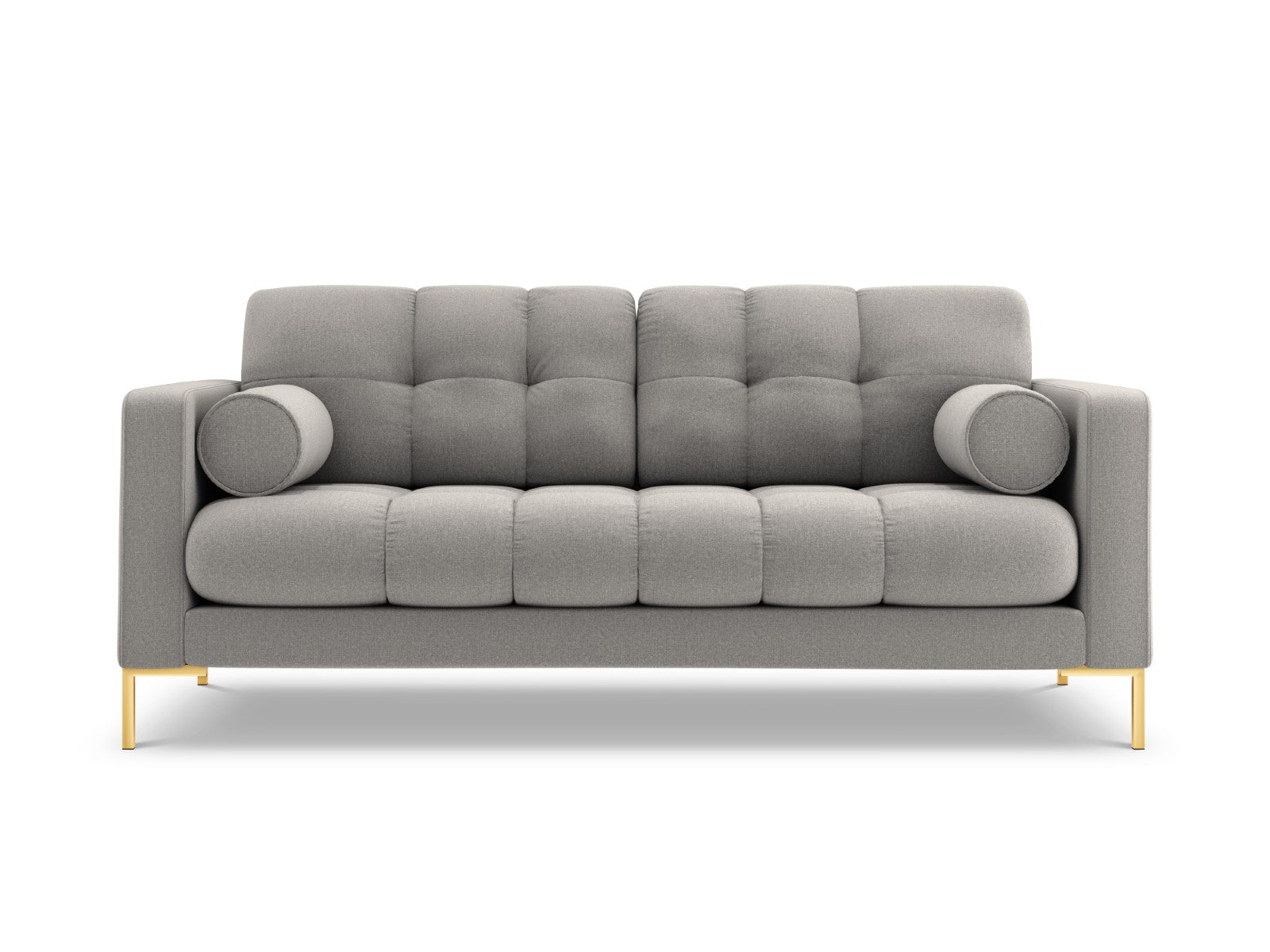 Cosmopolitan Design - Divano "Bali" 3 posti in tessuto strutturato grigio chiaro 