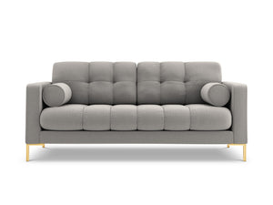 Cosmopolitan Design - Divano "Bali" 3 posti in tessuto strutturato grigio chiaro 