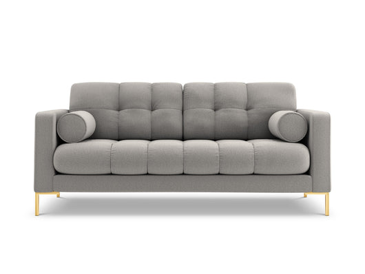 Cosmopolitan Design - Divano "Bali" 3 posti in tessuto strutturato grigio chiaro 