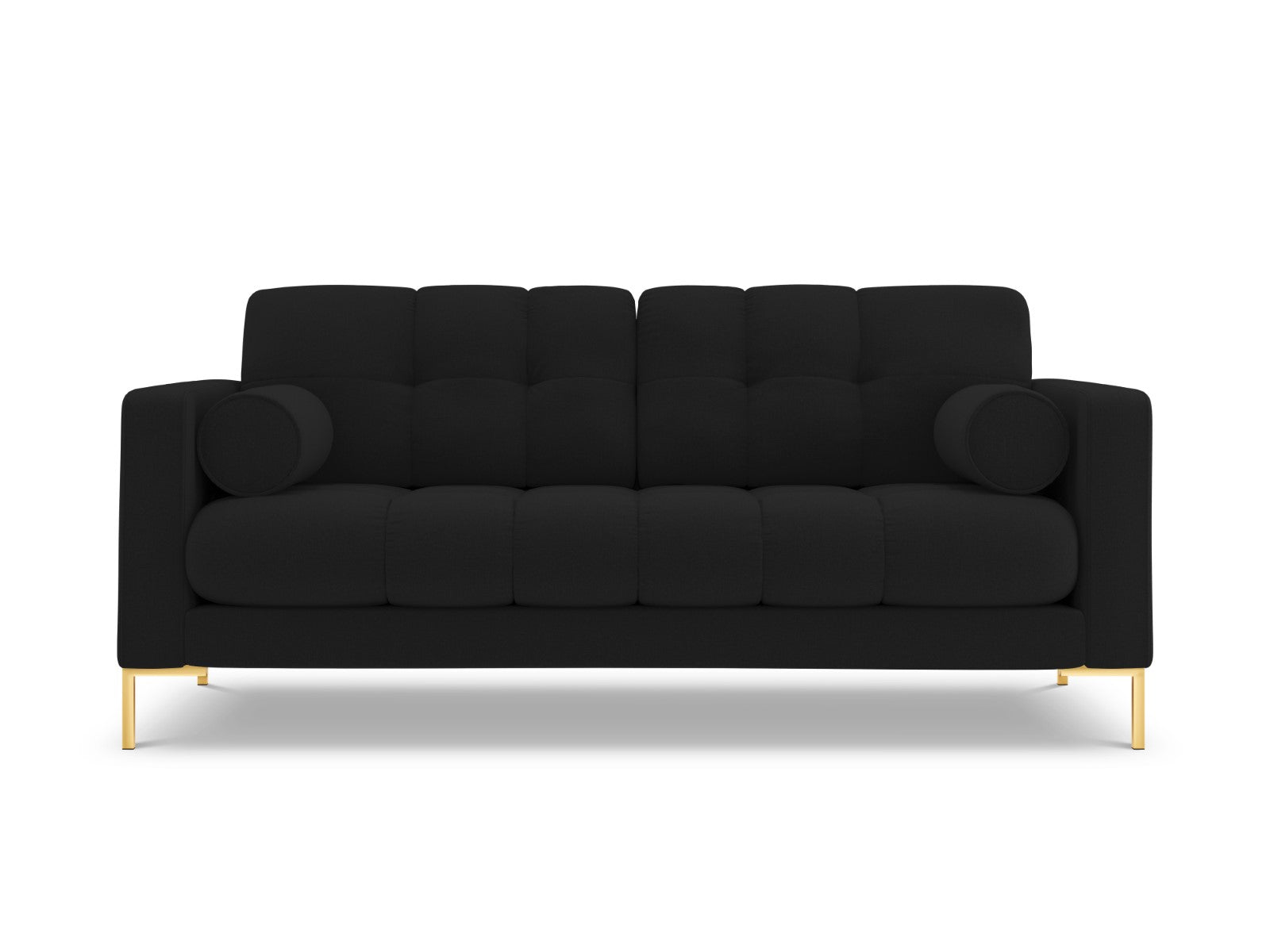 Cosmopolitan Design - Divano "Bali" 3 posti in tessuto strutturato nero 