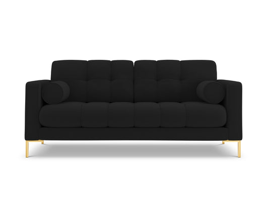 Cosmopolitan Design - Divano "Bali" 3 posti in tessuto strutturato nero 