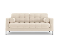 Cosmopolitan Design - Divano "Bali" 3 posti in tessuto strutturato beige chiaro 