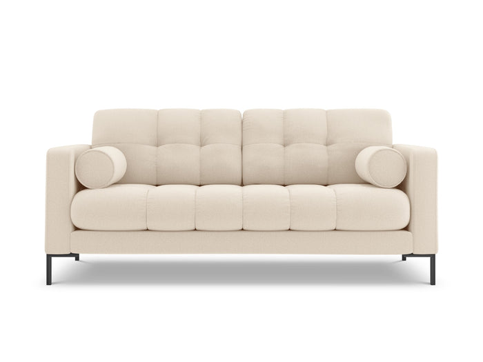 Cosmopolitan Design - Divano "Bali" 3 posti in tessuto strutturato beige chiaro 