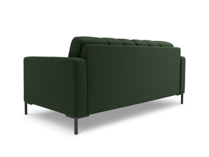 Cosmopolitan Design - Divano "Bali" 3 posti in tessuto strutturato verde scuro 