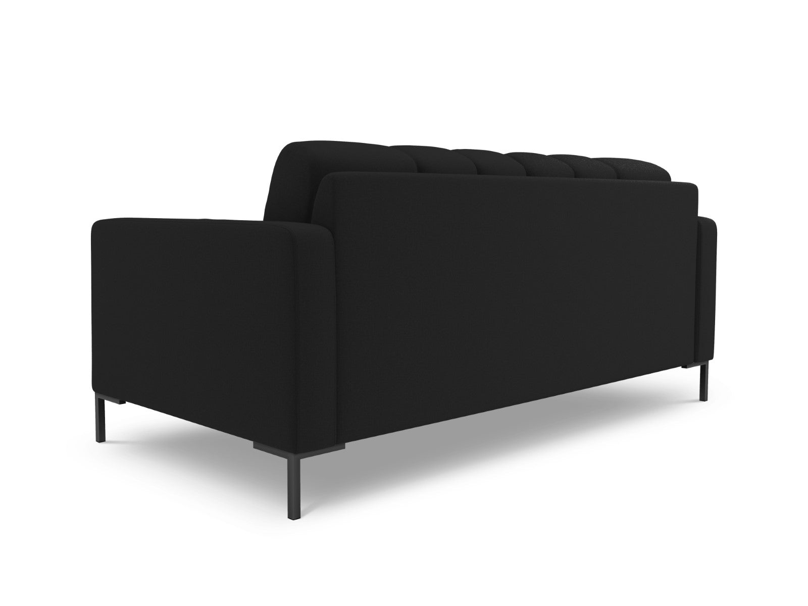 Cosmopolitan Design - Divano "Bali" 3 posti in tessuto strutturato nero 