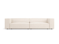 Cosmopolitan Design - Divano "Arendal" 4 posti in ciniglia beige chiaro 