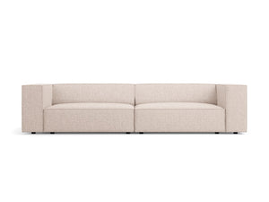 Cosmopolitan Design - Divano "Arendal" 4 posti in ciniglia beige 