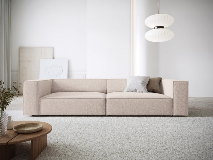 Cosmopolitan Design - Divano "Arendal" 4 posti in ciniglia beige 