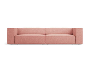 Cosmopolitan Design - Divano "Arendal" 4 posti in ciniglia rosa 