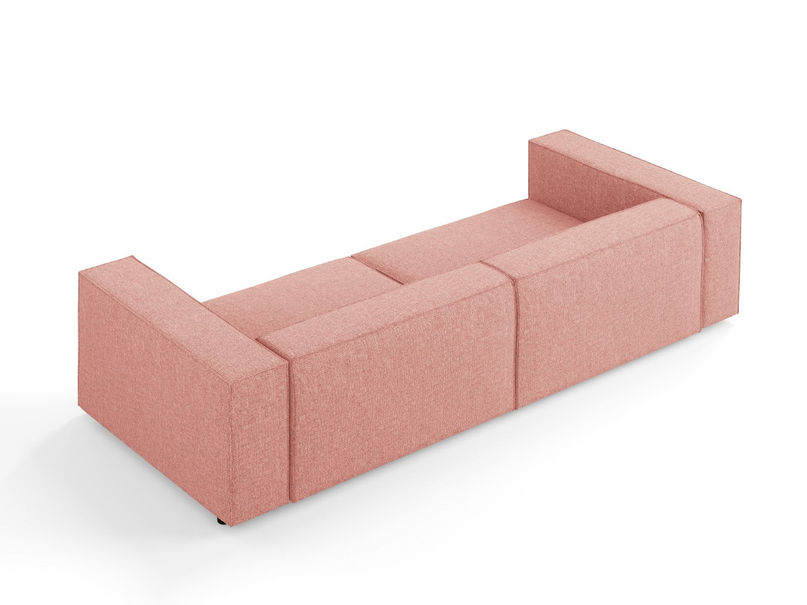 Cosmopolitan Design - Divano "Arendal" 4 posti in ciniglia rosa 