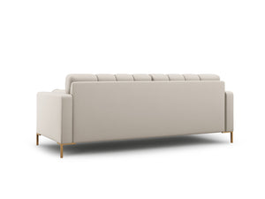 Cosmopolitan Design - Divano "Bali" 4 posti in tessuto strutturato beige 