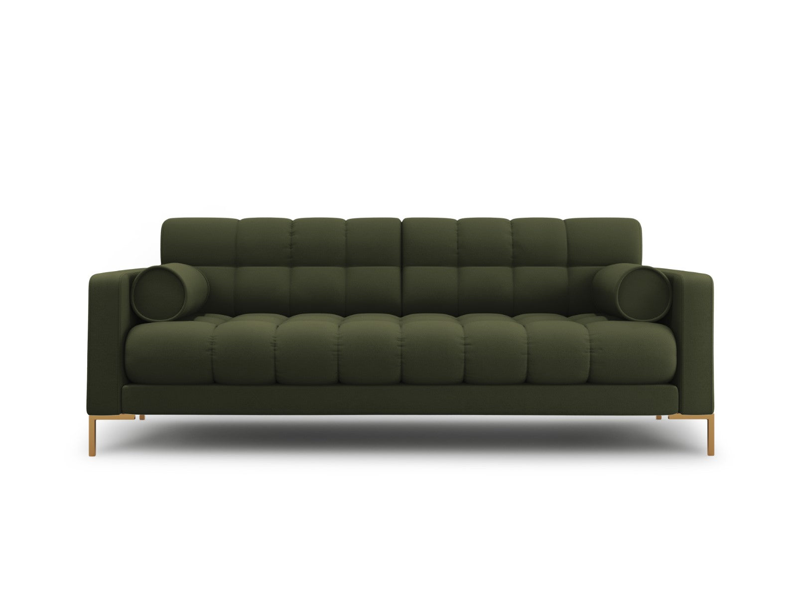 Cosmopolitan Design - Divano "Bali" 4 posti in tessuto strutturato verde 