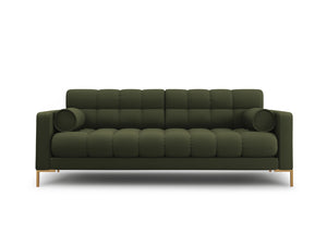 Cosmopolitan Design - Divano "Bali" 4 posti in tessuto strutturato verde 