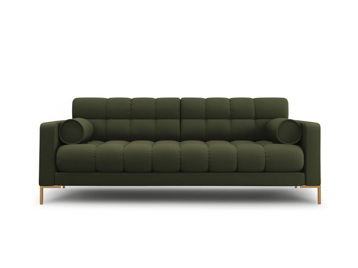 Cosmopolitan Design - Divano "Bali" 4 posti in tessuto strutturato verde 