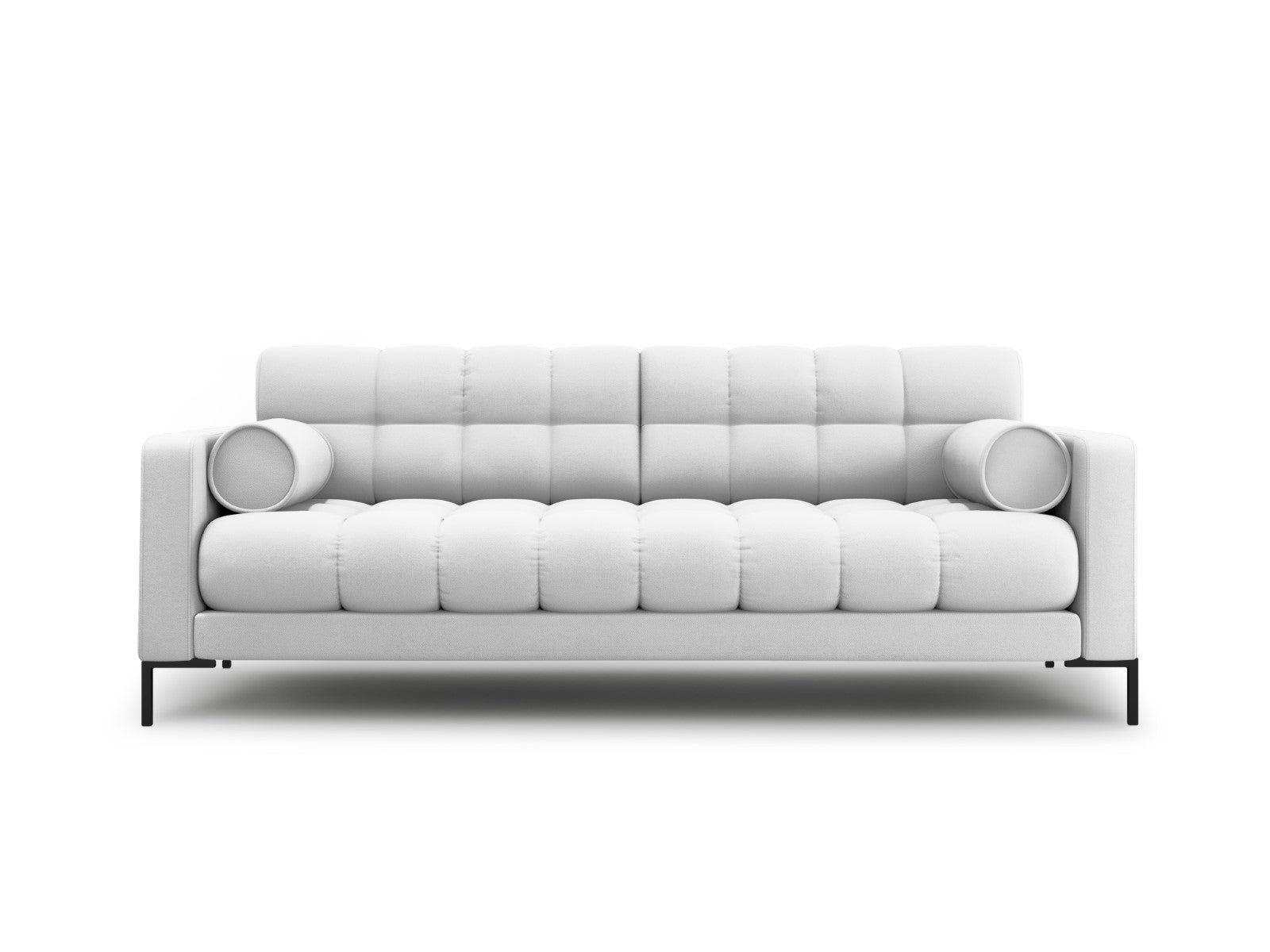 Cosmopolitan Design - Divano "Bali" 4 posti in tessuto strutturato grigio chiaro 