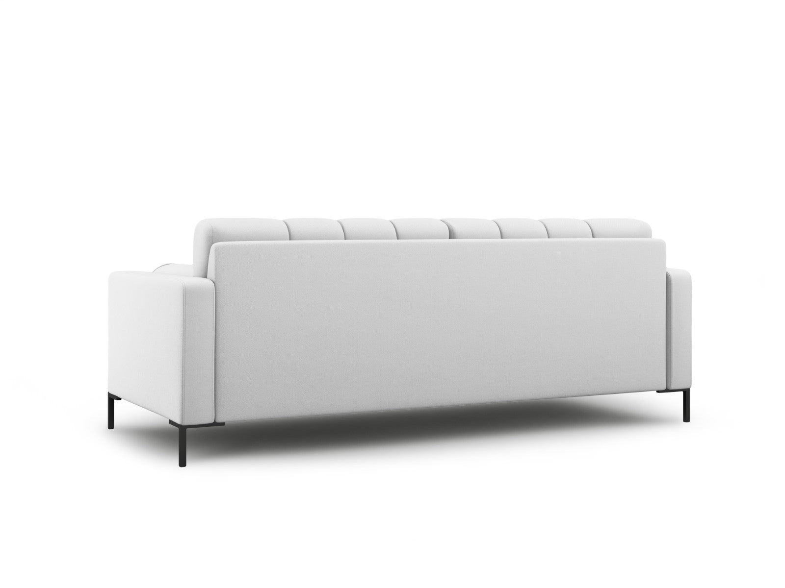 Cosmopolitan Design - Divano "Bali" 4 posti in tessuto strutturato grigio chiaro 