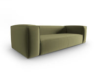 Cosmopolitan Design - Divano "Mackay" 4 posti in velluto verde chiaro 