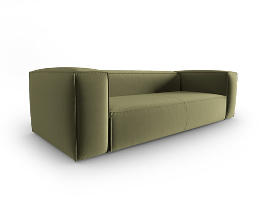 Cosmopolitan Design - Divano "Mackay" 4 posti in velluto verde chiaro 