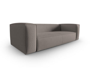 Cosmopolitan Design - Divano "Mackay" 4 posti in velluto strutturato cappuccino 