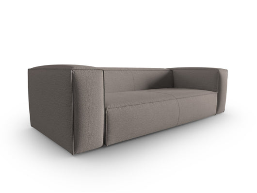 Cosmopolitan Design - Divano "Mackay" 4 posti in velluto strutturato cappuccino 