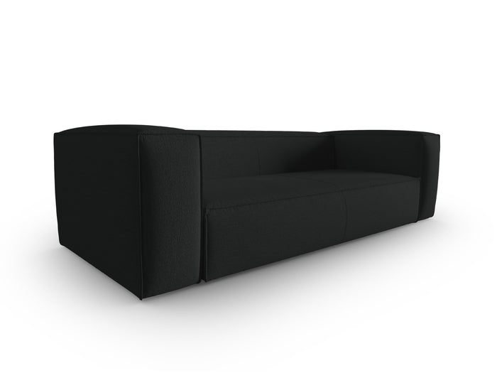 Cosmopolitan Design - Divano "Mackay" 4 posti in velluto strutturato antracite 