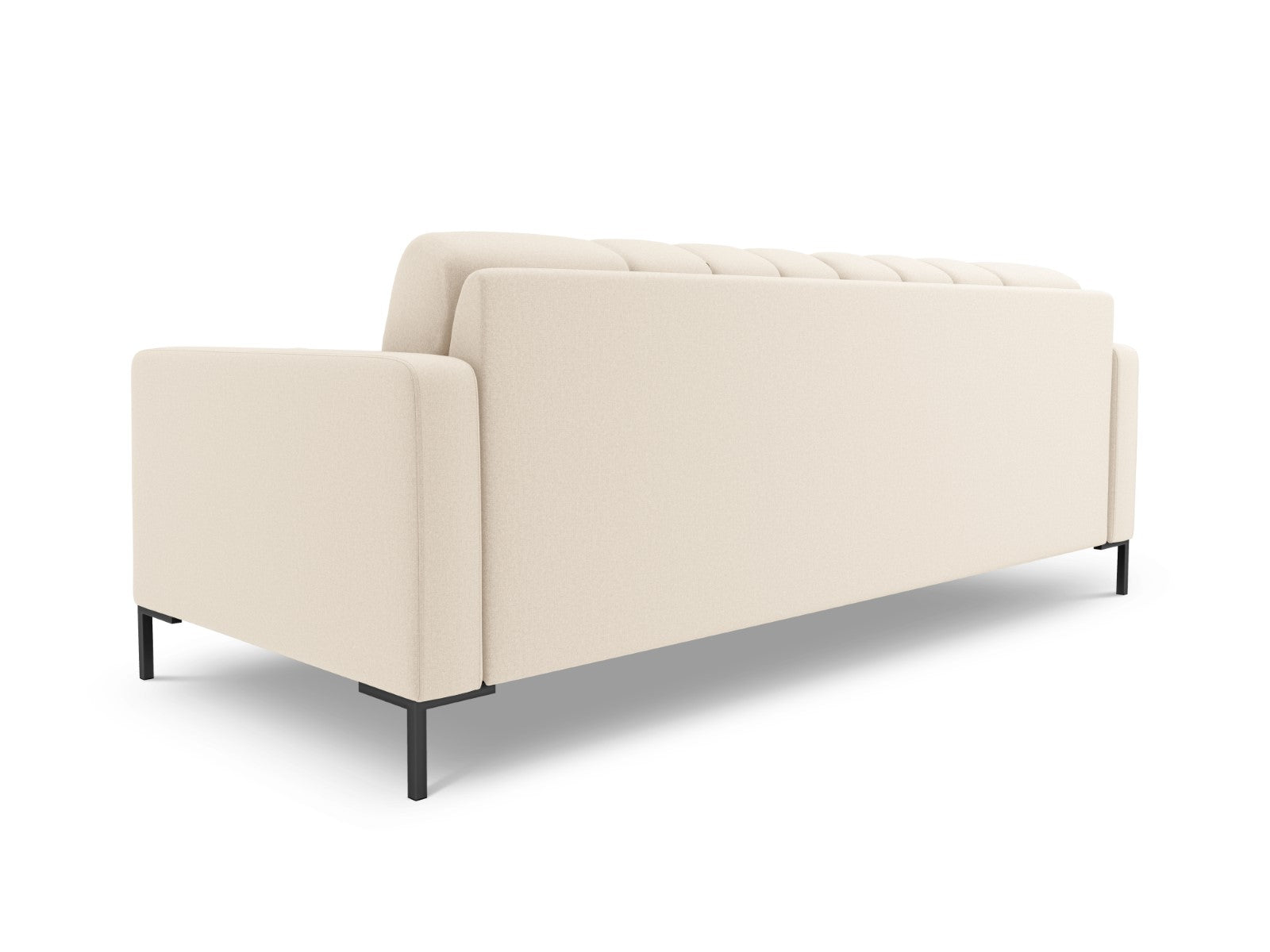 Cosmopolitan Design - Divano "Bali" 4 posti in tessuto strutturato beige chiaro 